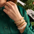Weiß x Gold | Gaia Weizenkettenarmband